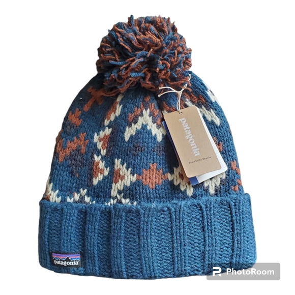 Patagonia Accessories - Patagonia snowbelle beanie womens osfm blue wandering woods